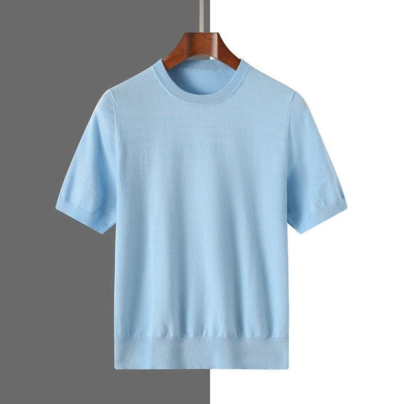 Old money merino wool t-shirt