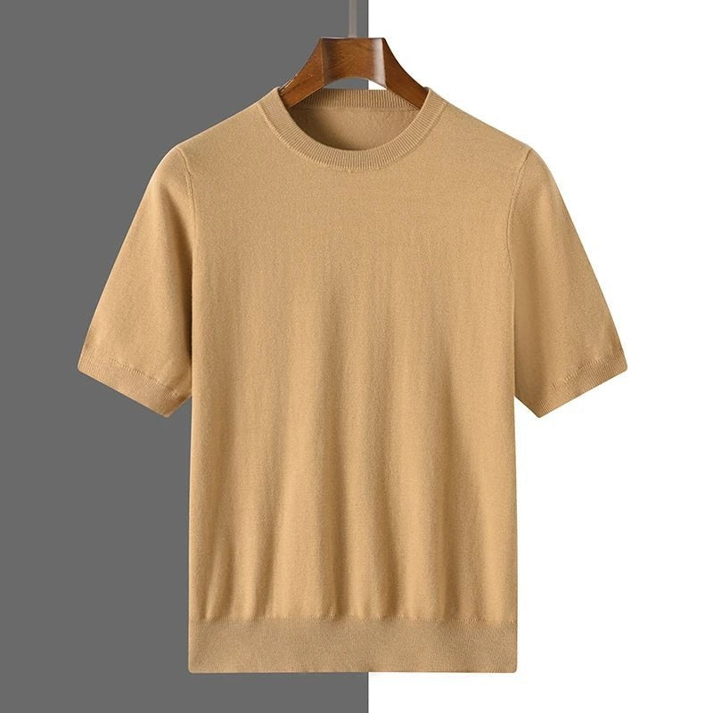 Old money merino wool t-shirt