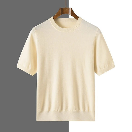 Old money merino wool t-shirt