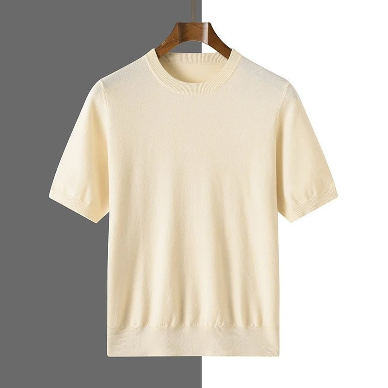 Old money merino wool t-shirt