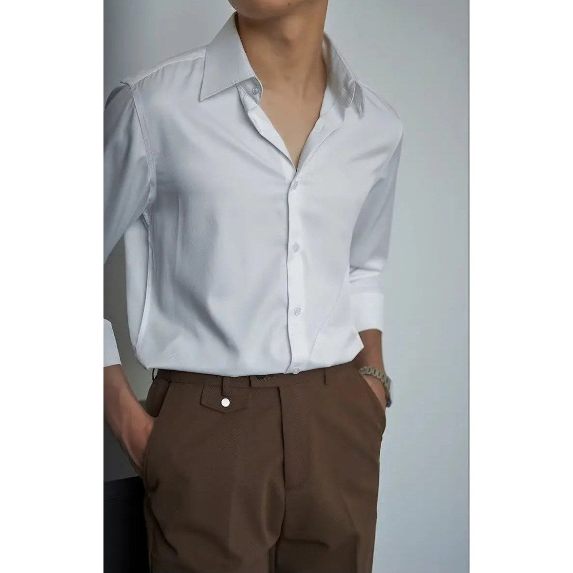 Oversized Korean shirt autumn fashion