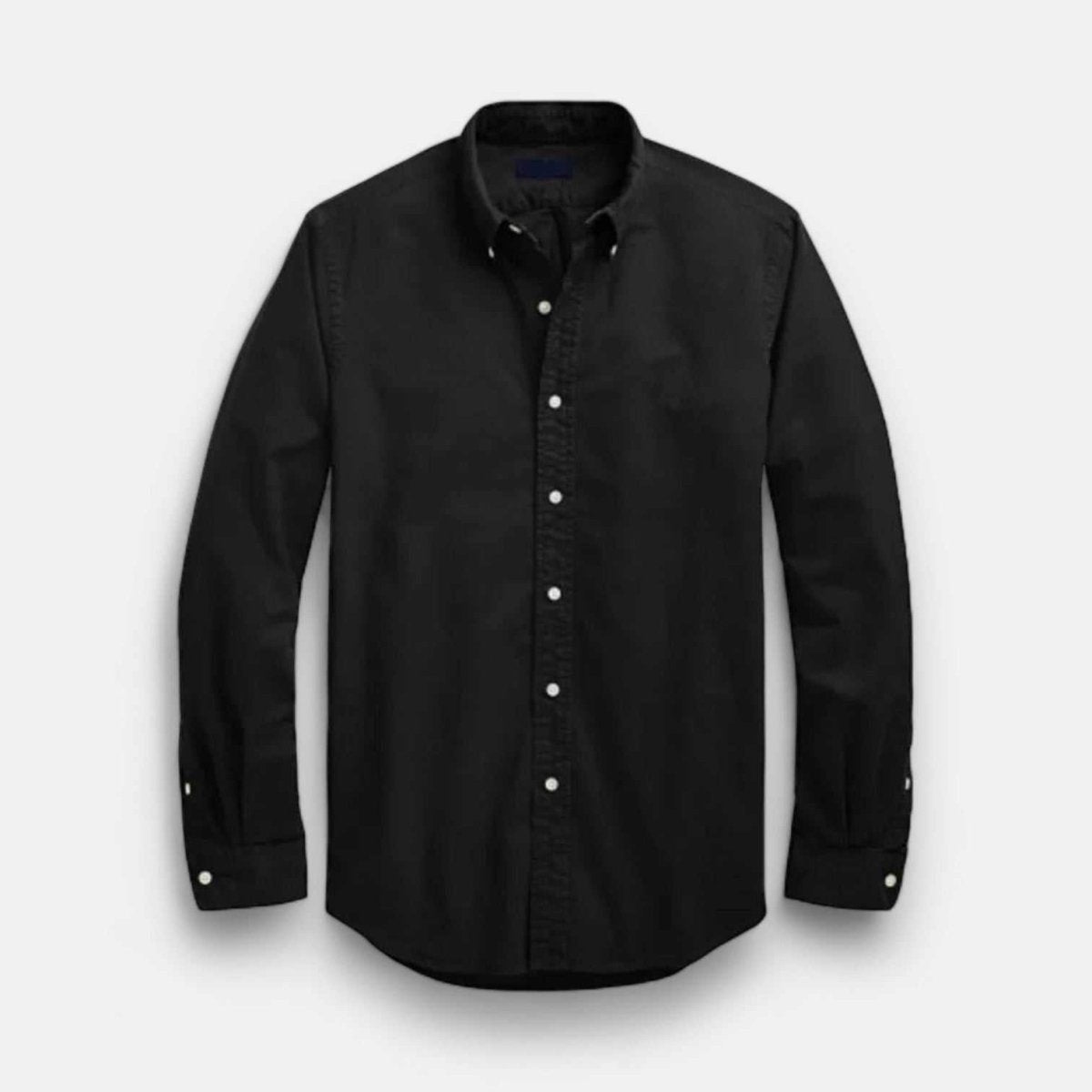 Oxford business casual long sleeve cotton shirt
