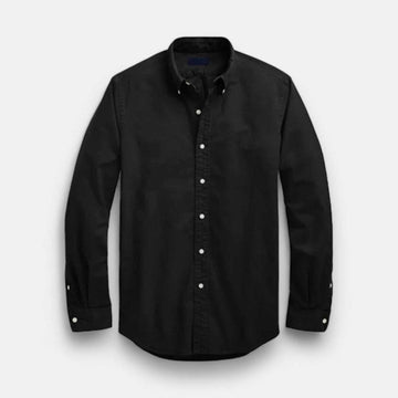 Oxford business casual long sleeve cotton shirt
