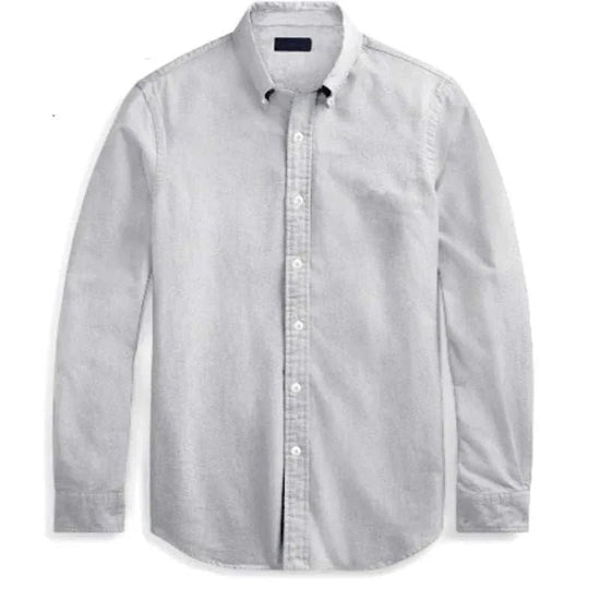 Oxford business casual long sleeve cotton shirt