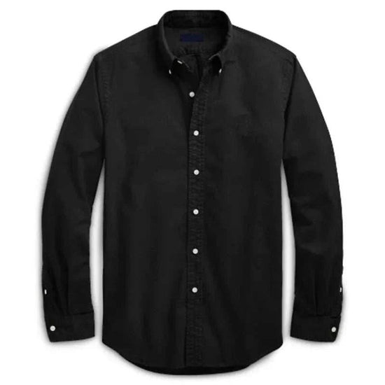 Oxford business casual long sleeve cotton shirt