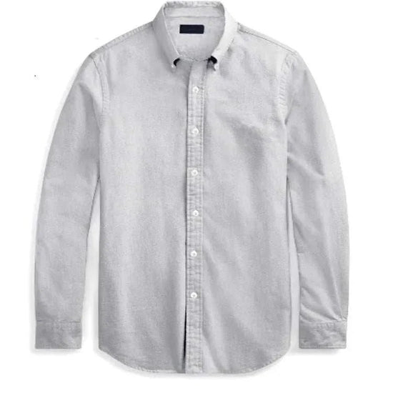 Oxford business casual long sleeve cotton shirt