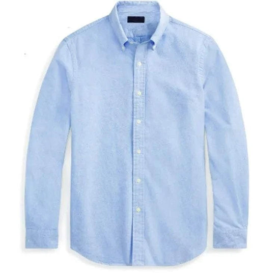 Oxford business casual long sleeve cotton shirt