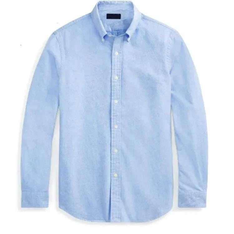 Oxford business casual long sleeve cotton shirt