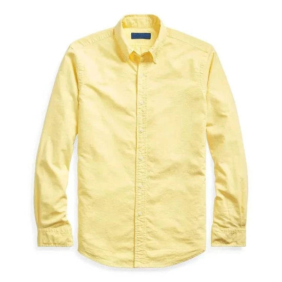 Oxford business casual long sleeve cotton shirt