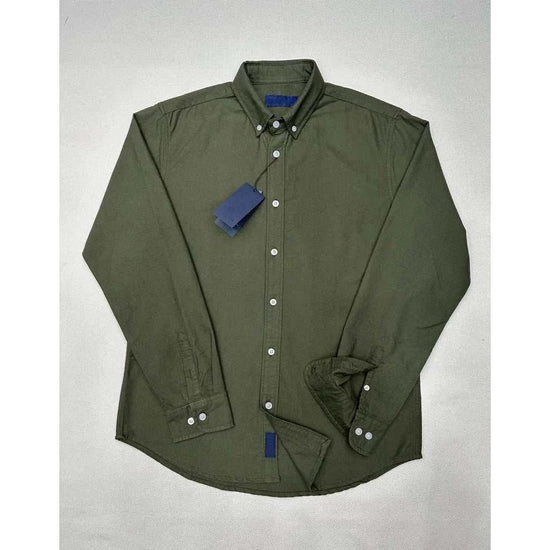 Oxford business casual long sleeve cotton shirt