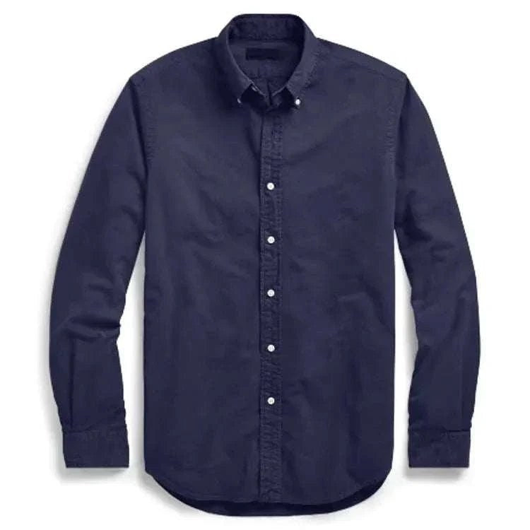 Oxford business casual long sleeve cotton shirt