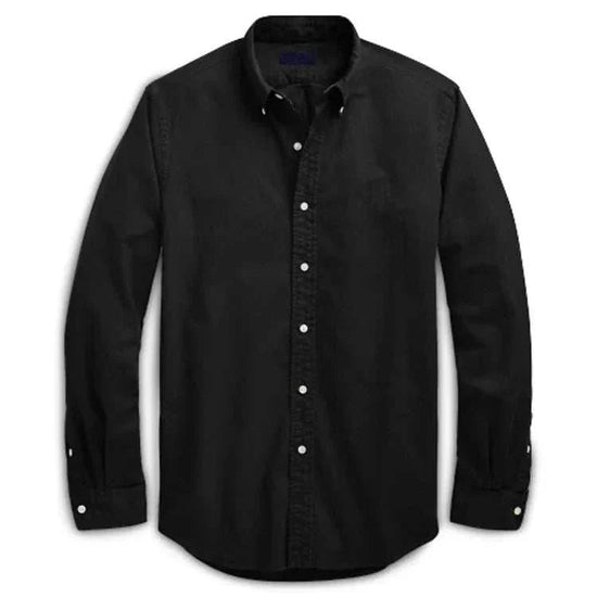 Oxford business casual long sleeve cotton shirt