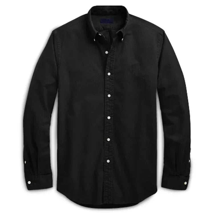 Oxford business casual long sleeve cotton shirt