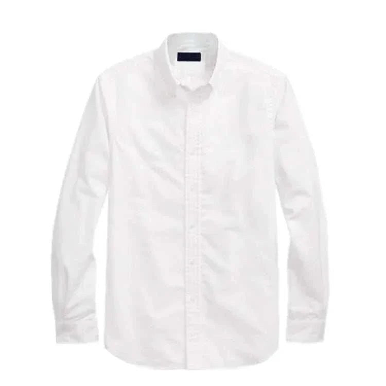 Oxford business casual long sleeve cotton shirt