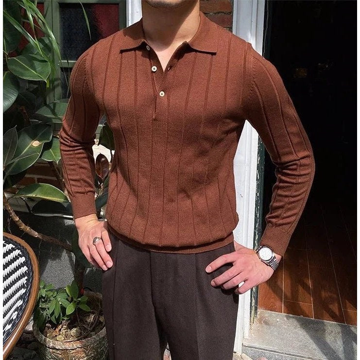 Oxford polo sweater