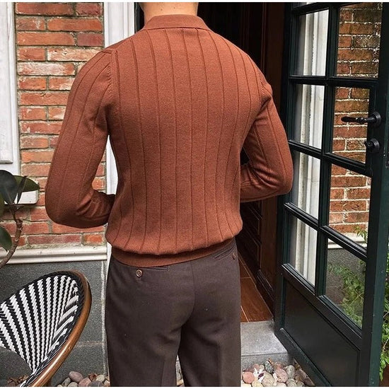 Oxford polo sweater