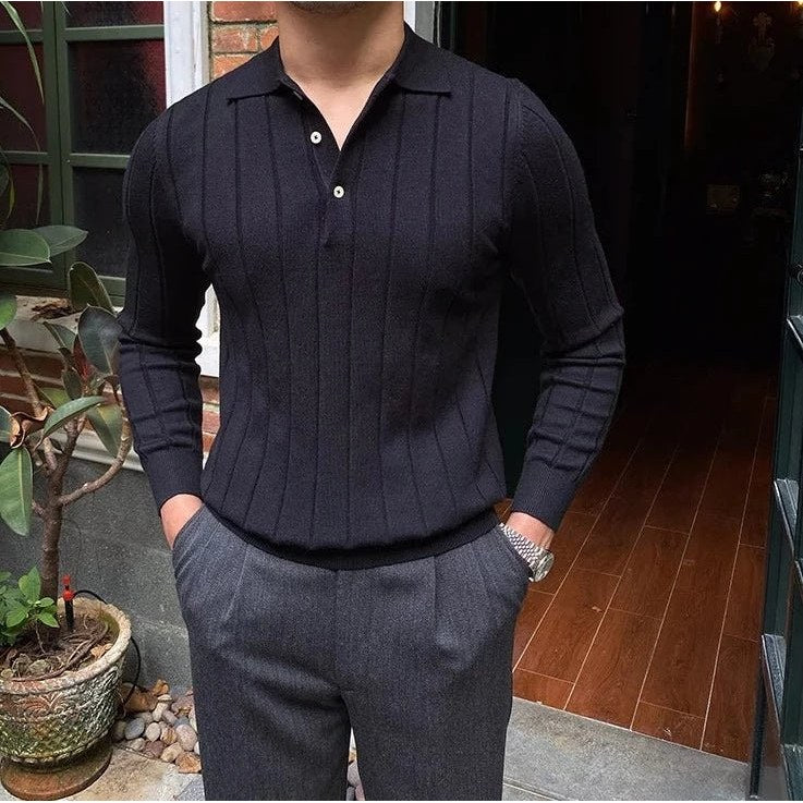 Oxford polo sweater