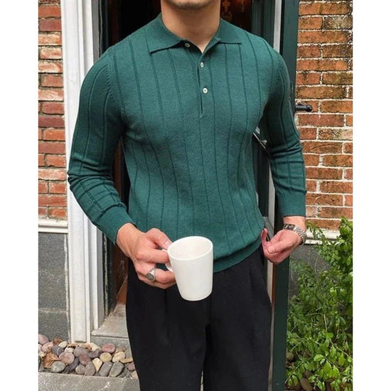 Oxford polo sweater
