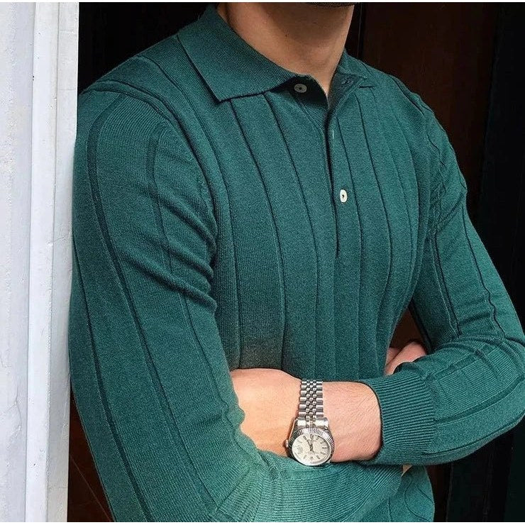 Oxford polo sweater
