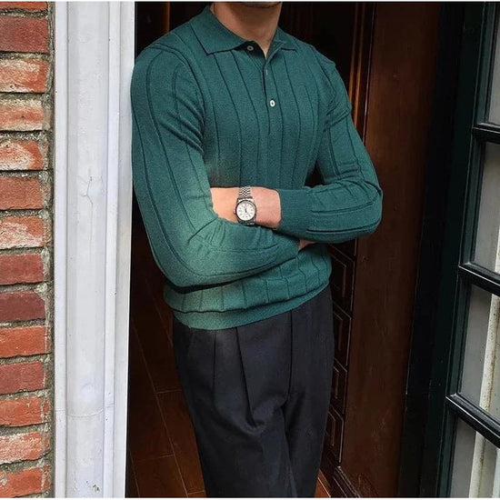Oxford polo sweater