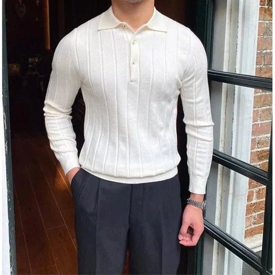 Oxford polo sweater