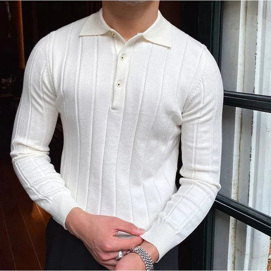 Oxford polo sweater