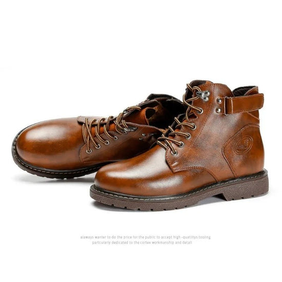 Oxford retro winter boots with fur