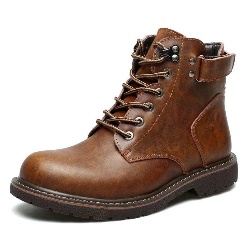 Oxford retro winter boots with fur