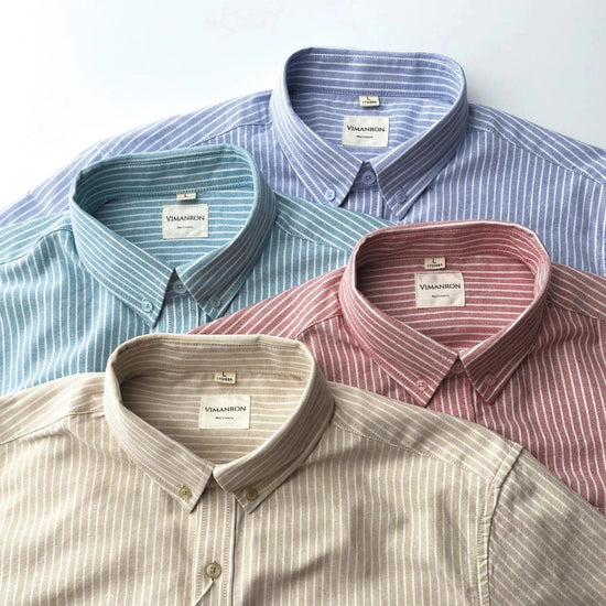 Oxford striped office shirt