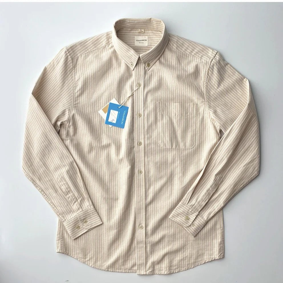 Oxford striped office shirt