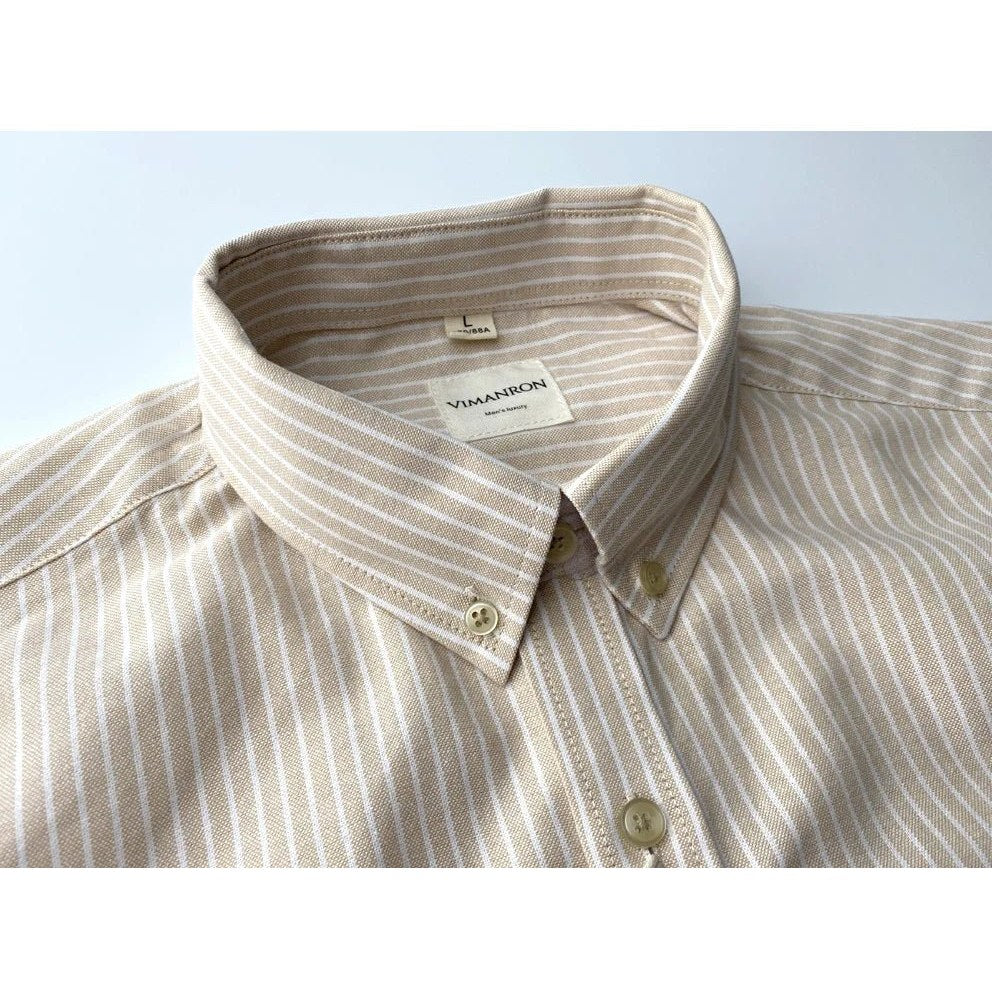 Oxford striped office shirt
