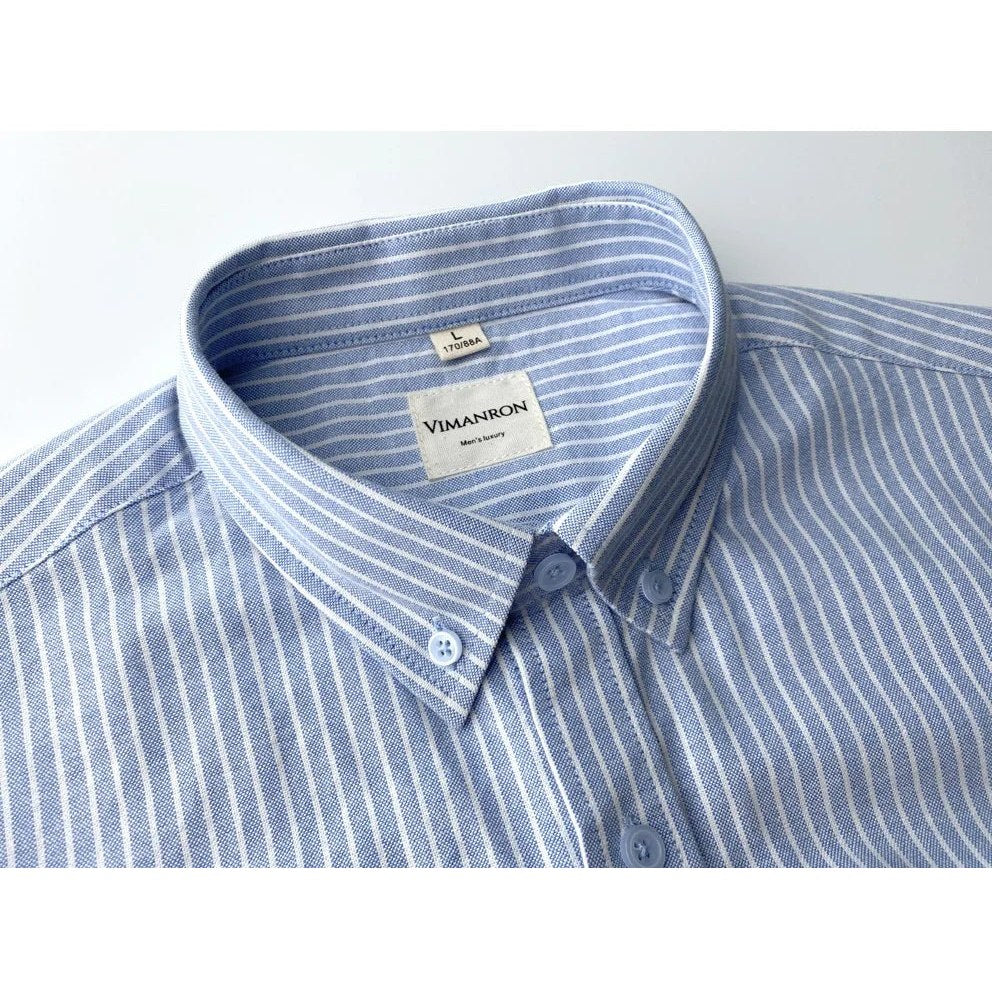 Oxford striped office shirt