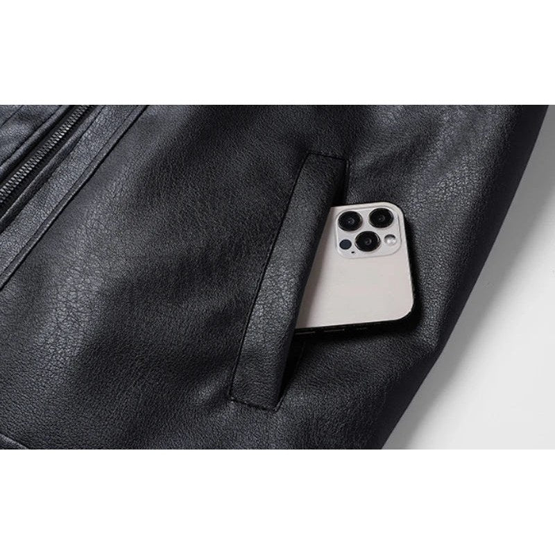 Paris faux leather jacket