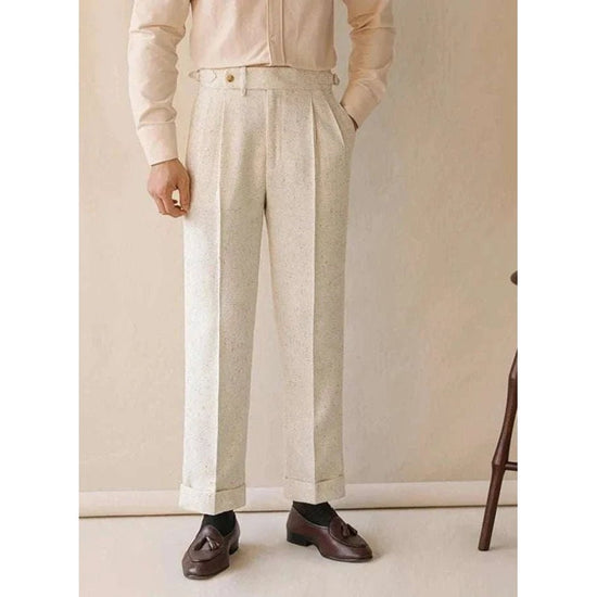Paris high-waist design trousers