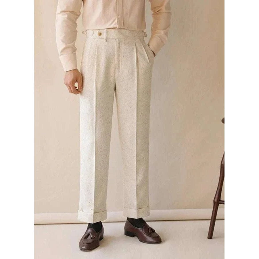 Paris high-waist design trousers