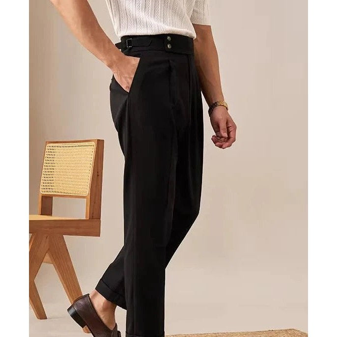 Paris high waist straight fit pants