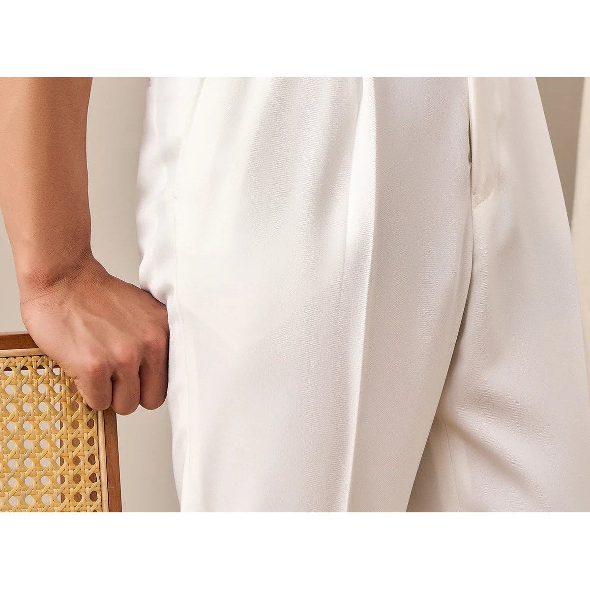 Paris high waist straight fit pants