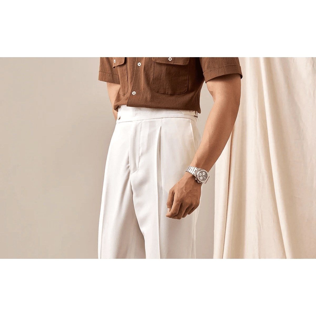 Paris high waist straight fit pants