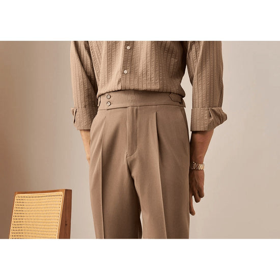 Paris high waist straight fit pants
