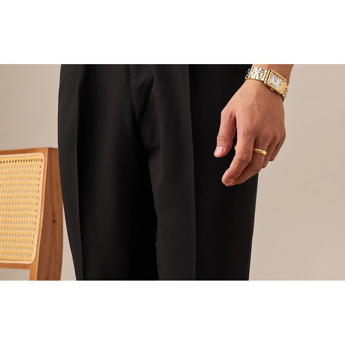 Paris high waist straight fit pants