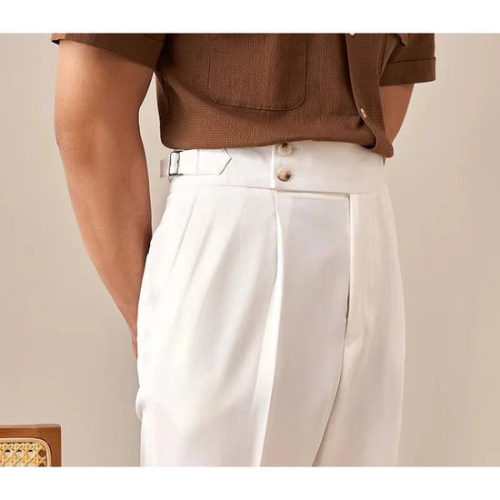 Paris high waist straight fit pants