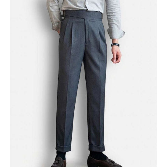 Parisian waist straight trousers