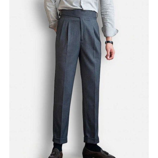 Parisian waist straight trousers