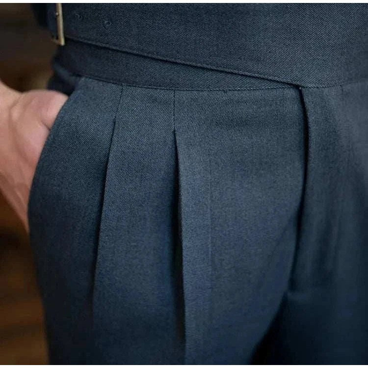 Parisian waist straight trousers