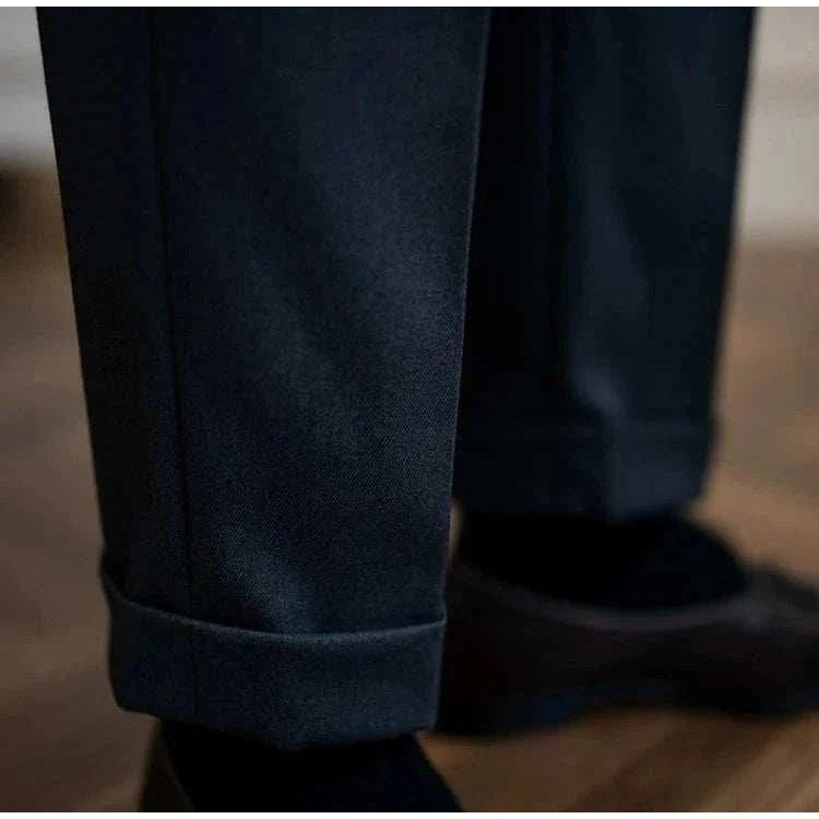Parisian waist straight trousers
