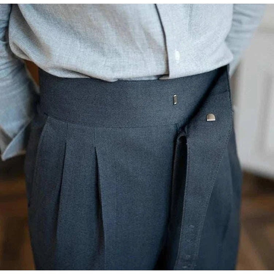 Parisian waist straight trousers