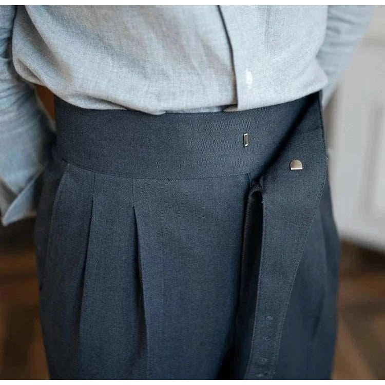 Parisian waist straight trousers