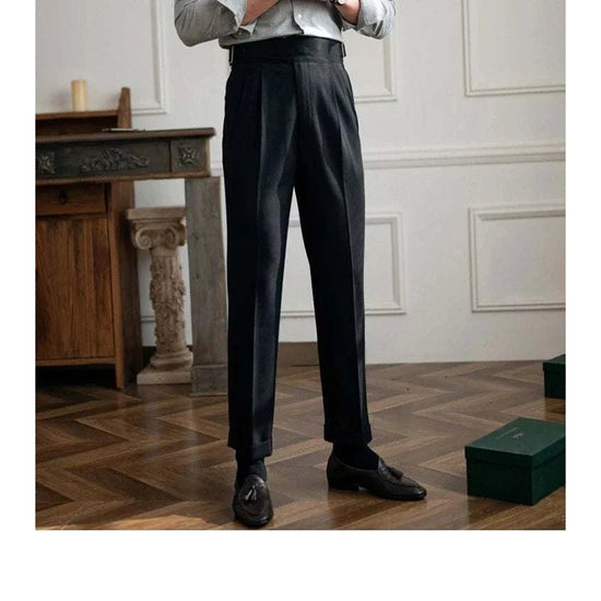 Parisian waist straight trousers