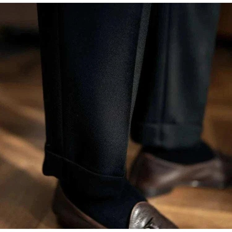 Parisian waist straight trousers