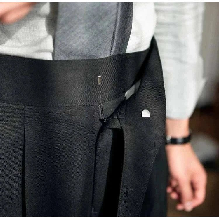Parisian waist straight trousers